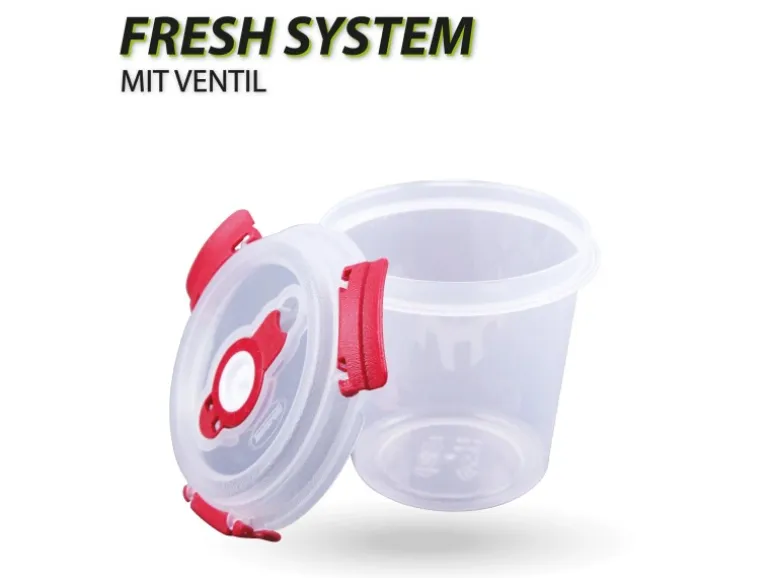 Bestlivings Frischhaltebox 0,64L Joghurt Im Set Rot 4er Pack