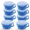 Bestlivings Frischhaltebox 0,85L Frühstücksschale Im Set Blau 8er Pack