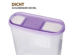 Bestlivings Frischhaltebox Schüttdose 4,5 Liter 4er Pack Lila