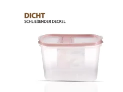 Bestlivings Frischhaltebox Schüttdose 1,4 Liter 8er Pack Altrose