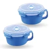 Bestlivings Frischhaltebox 0,85L Frühstücksschale Im Set Blau 2er Pack