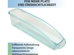 Bestlivings Kühlschrankbox S 33 x 75 x 8 cm 4er Pack
