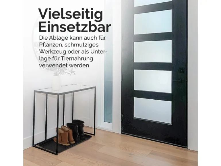 Bestlivings Schuhabtropfschale Fußmatte Schuhschale L 50 cm x 38 cm