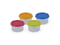 Bestlivings Vorratsdosen Kunststoff 50ml Mit Farbigen Deckel 6 x 35 cm 12er Pack