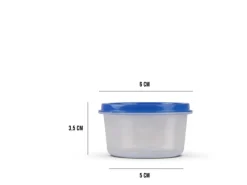 Bestlivings Vorratsdosen Kunststoff 50ml Mit Farbigen Deckel 6 x 35 cm 12er Pack