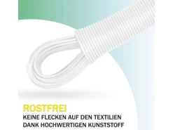 Bestlivings Wäscheleine 20 Meter x 2,2 mm Weiß