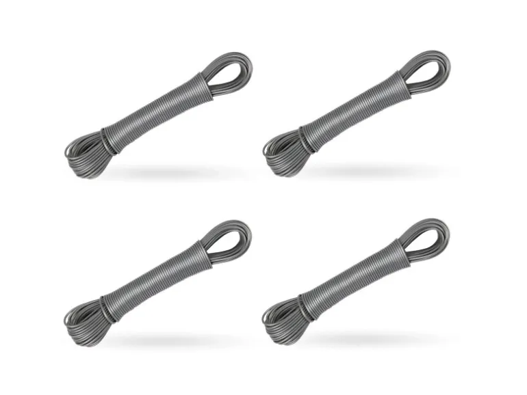 Bestlivings Wäscheleine 20 Meter x 2,2 mm 4er Pack Anthrazit