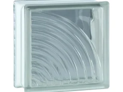 BM Glasstein Midarc Super White 1-Seitig Satiniert 19 cm x 19 cm x 8 cm