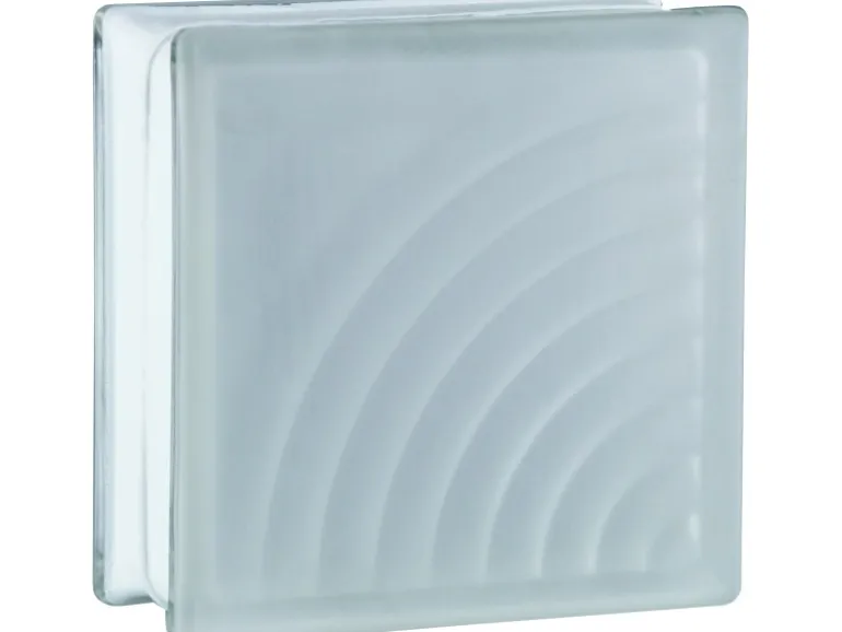 BM Glasstein Midarc Super White 1-Seitig Satiniert 19 cm x 19 cm x 8 cm