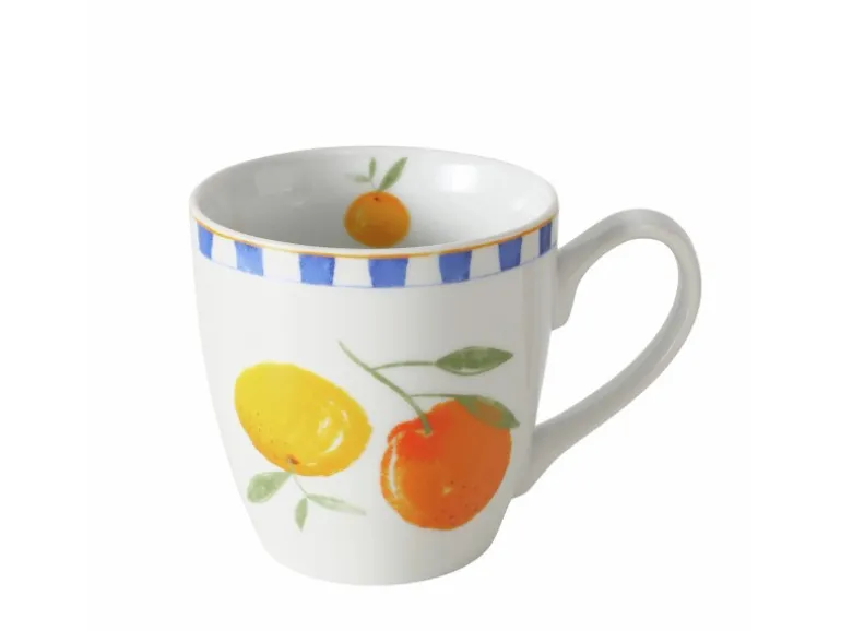Boltze Jumbobecher Fruits 2-fach Sortiert 10 cm x 10 cm x 14 cm Orange