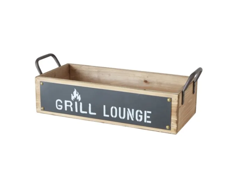 Boltze Tablett-Set Conny 2-teilig 2-fach Sortiert 15 cm x 20 cm x 48 cm Natur