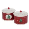 Boltze Vorratsdose Delight 2-fach Sortiert Ø 18 cm x 15 cm Mehrfarbig