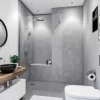Breuer Duschrückwand Soft-Touch Seidenmatt Quick 72 Beton-Optik Grau 100x255 cm