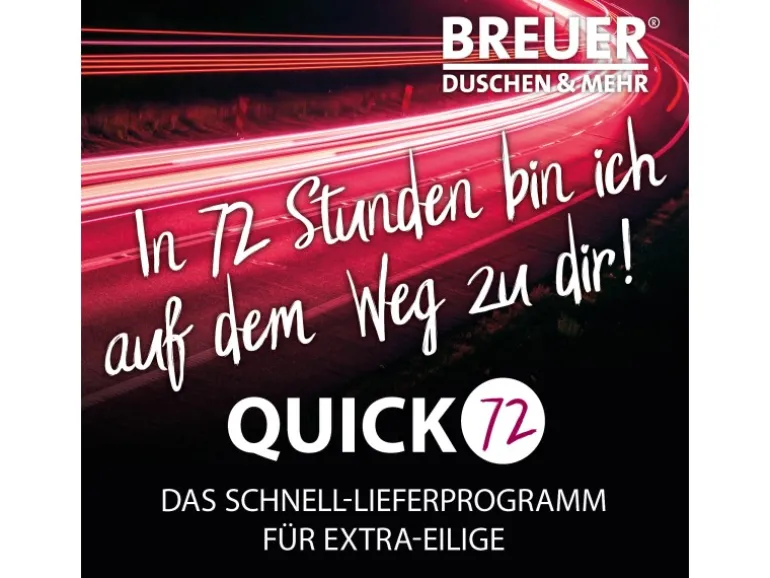 Breuer Duschrückwand Stein-Optik Quick 72 Marmor Grau 150 x 255 cm