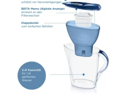 Brita Wasserfilter-Kanne Marella 2,4 l Blau inkl. Maxtra Pro All-in-1 Kartusche