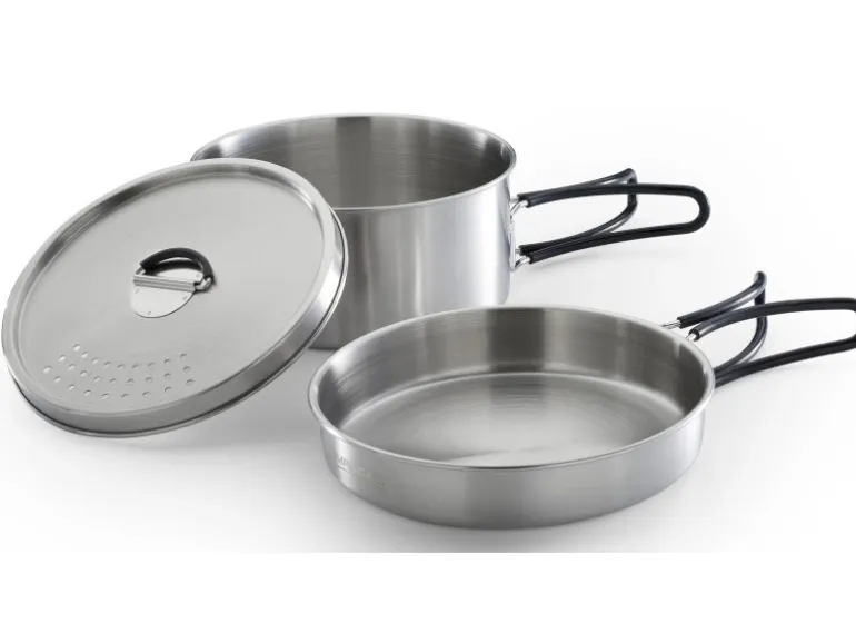 Campingaz Trekking-Geschirrset 3-teilig Silber-Schwarz