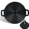 CCLIFE BBQ Grillpfanne Koreanische aus Gusseisen Runde Grillplatte Durchmesser 29cm