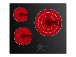 CDV Glaskeramik-Kochfeld 60 cm 3 Zonen 9 Stufen 5700 W CDVER573