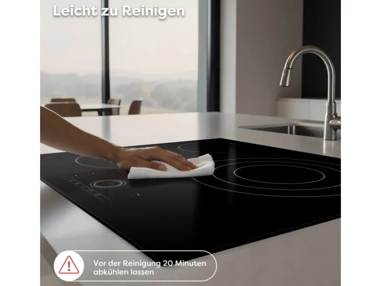 CDV Glaskeramik-Kochfeld 60 cm 3 Zonen 9 Stufen 5700 W CDVER573