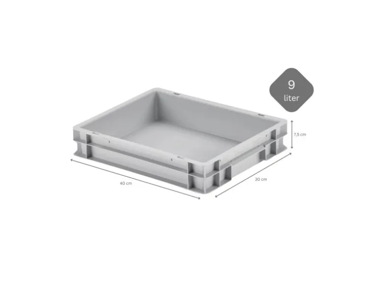 CHEFGASTRO SuperSparSet 4 x Pizzaballenbox Mit 4 x Deckel HxBxT 8,5 x 30 x 40 cm 9 Liter Teigwanne Für Pizzateig Sstapelbare Pizzabox