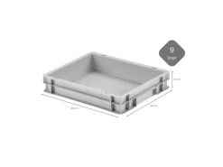 CHEFGASTRO SuperSparSet 2 x Pizzaballenbox Mit 2 x Deckel HxBxT 8,5 x 30 x 40 cm 9 Liter Teigwanne Für Pizzateig Sstapelbare Pizzabox