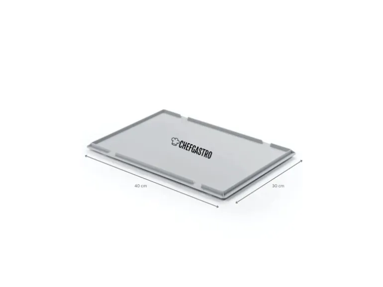 CHEFGASTRO SuperSparSet 2 x Pizzaballenbox Mit 1 x Deckel HxBxT 8,5 x 30 x 40 cm 9 Liter Teigwanne Für Pizzateig Sstapelbare Pizzabox