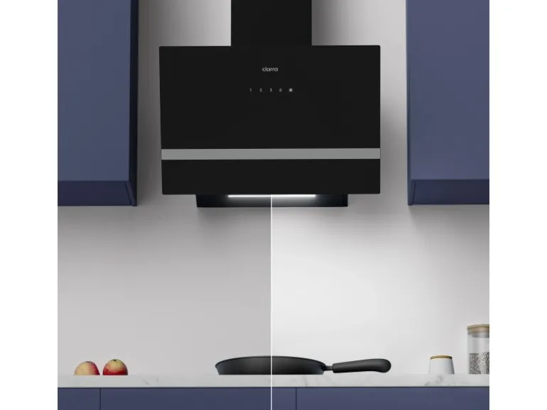 CIARRA Dunstabzugshaube 60 cm 650 m³/h A+++ Kopffrei WIFI-APP Touch Control VM6736HB