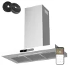 CIARRA Dunstabzugshaube A+++ 650 m³/h 90 cm WIFI-APP Touch Control VM9102W