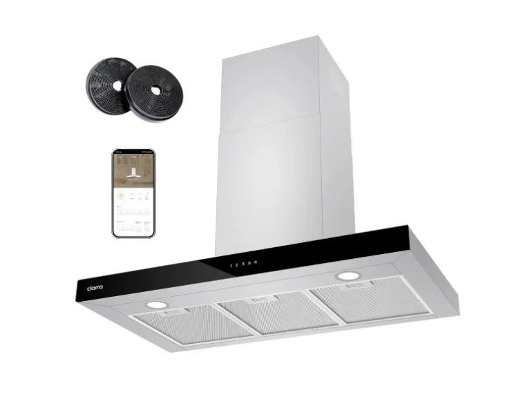 CIARRA Dunstabzugshaube A+++ 650 m³/h 90 cm WIFI-APP Touch Control VMS9102