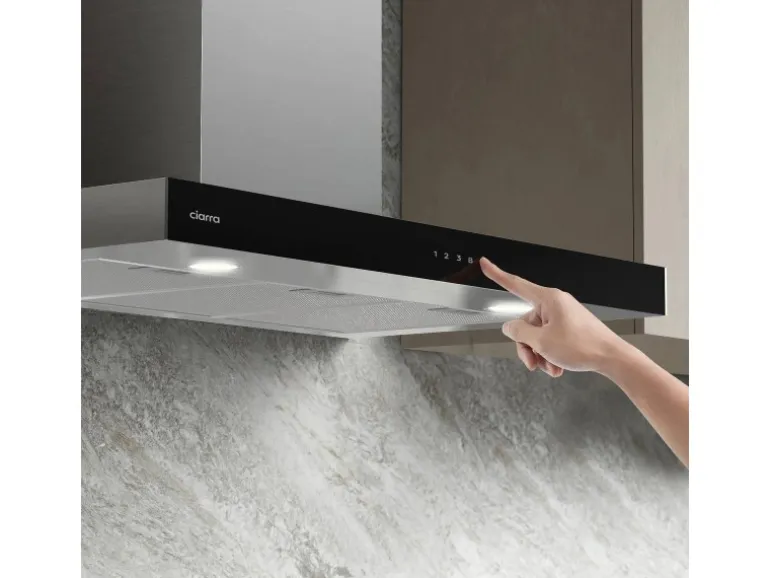 CIARRA Dunstabzugshaube A+++ 650 m³/h 90 cm WIFI-APP Touch Control VMS9102