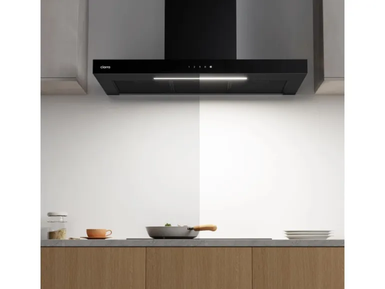 CIARRA Dunstabzugshaube A+++ 650 m³/h 90 cm WIFI-APP Touch Control VMB9102