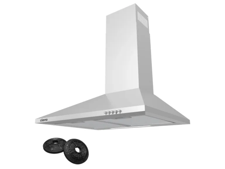 CIARRA Dunstabzugshaube A++ 370 m³/h 60 cm 3 Stufen Abzugshaube VMS6201