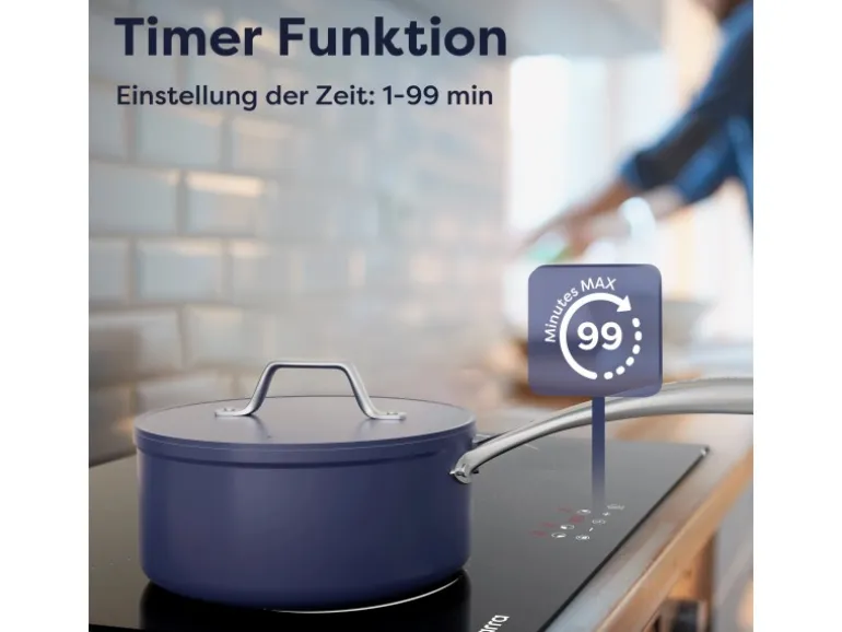 CIARRA Induktionskochfeld 60 cm 3 Kochfelder Einbau-Induktion VM3BIH-C