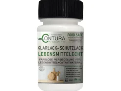 Contura Klarlack Lebensmittelecht Hartlack Food Safe Schneidebrett Tischplatte Holzlack LFGB Lack 50ml Pinselflasche