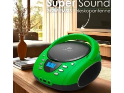 Cyberlux CL-700 CD-Player Tragbar CD/MP3/USB Radio Grün