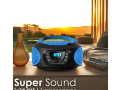 Cyberlux CL-610 CD-Player Tragbar CD/MP3/USB Radio Blau