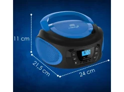 Cyberlux CL-610 CD-Player Tragbar CD/MP3/USB Radio Blau