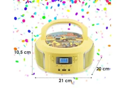 Cyberlux CL-950 Kinder CD-Player Tragbar CD/MP3/USB Radio Gelb