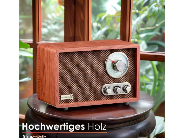 Cyberlux CL-3080 Retro-Radio mit Bluetooth USB SD AM/FM Radio