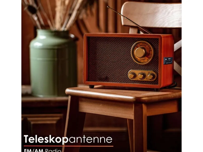 Cyberlux CL-3080 Retro-Radio mit Bluetooth USB SD AM/FM Radio