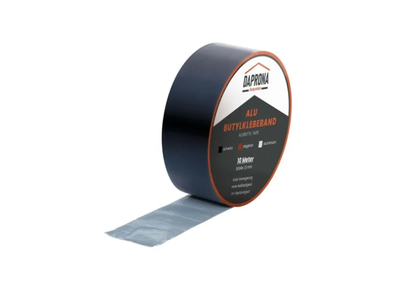 Daprona Butylband 10m x 50mm Alu Schwarz Reperaturband Dichtband