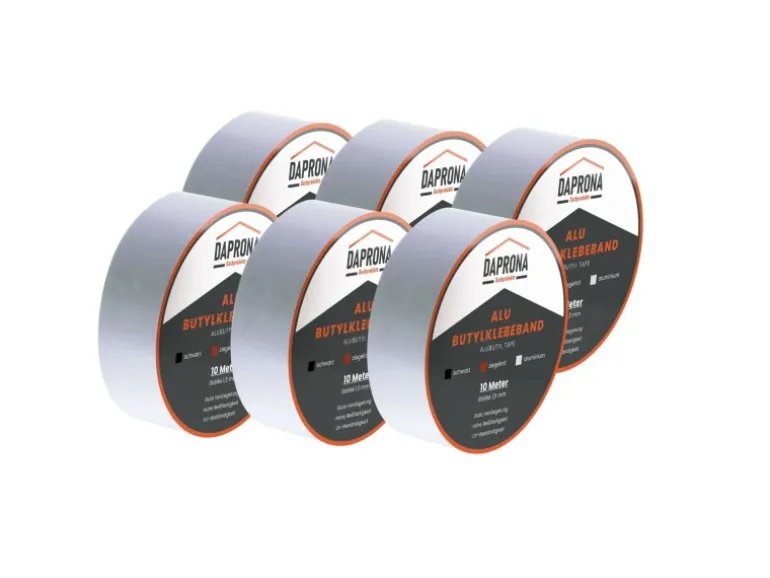 Daprona Butylband 6x 10m x 50mm Alu Silber Reperaturband Dichtband