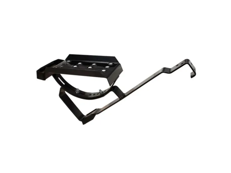 Daprona Dachtritt Set für Gewellte Dachziegel 25cm Stahl Verzinkt Schwarz