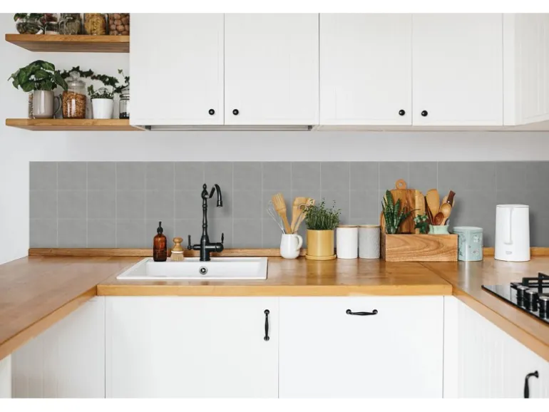 d-c-fix Wandfliesen Wall Tiles 6er-Set 15 cm x 15 cm Light Grey
