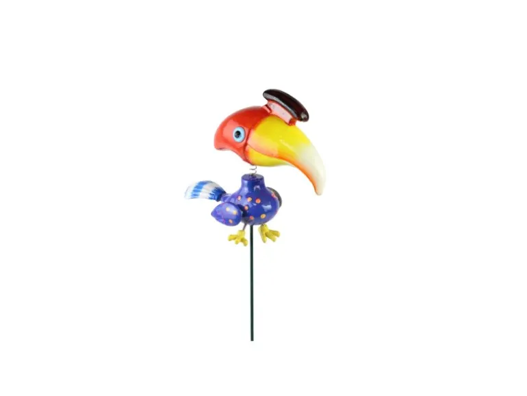 Deko-Gartenstecker Nashornvogel 52 cm x 6 cm x 15 cm