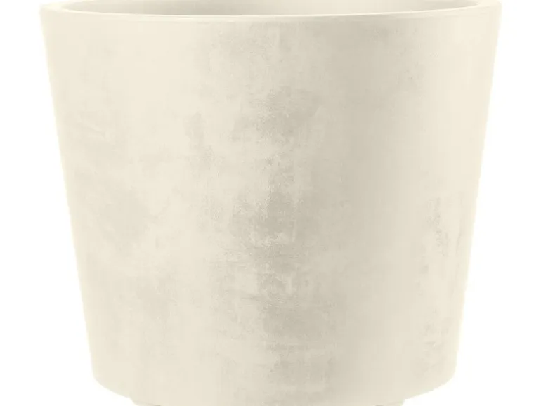 Deroma Pflanztopf Millennium mit Rollen Ø 59 cm Perlweiß