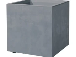 Deroma Pflanztopf Quadro Millenium 39 cm x 39 cm x 39 cm Aschgrau