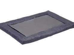 Dobar Liegekissen mit Herausnehmbarer Kühlmatte 76 cm x 58 cm x 7 cm Grau