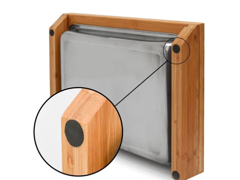 DuneDesign Schneidebrett 49 x 37 x 8 cm mit Edelstahl Auffangschale