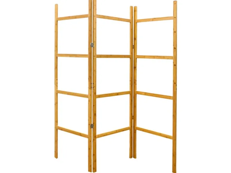 DuneDesign XL Bambus Handtuchleiter 180 x 180 cm Braun